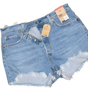 Levi's Women's Light Blue Jean Shorts